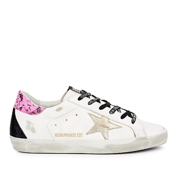 Golden Goose Shoes - Golden Goose Superstar Distressed Leather Sneakers